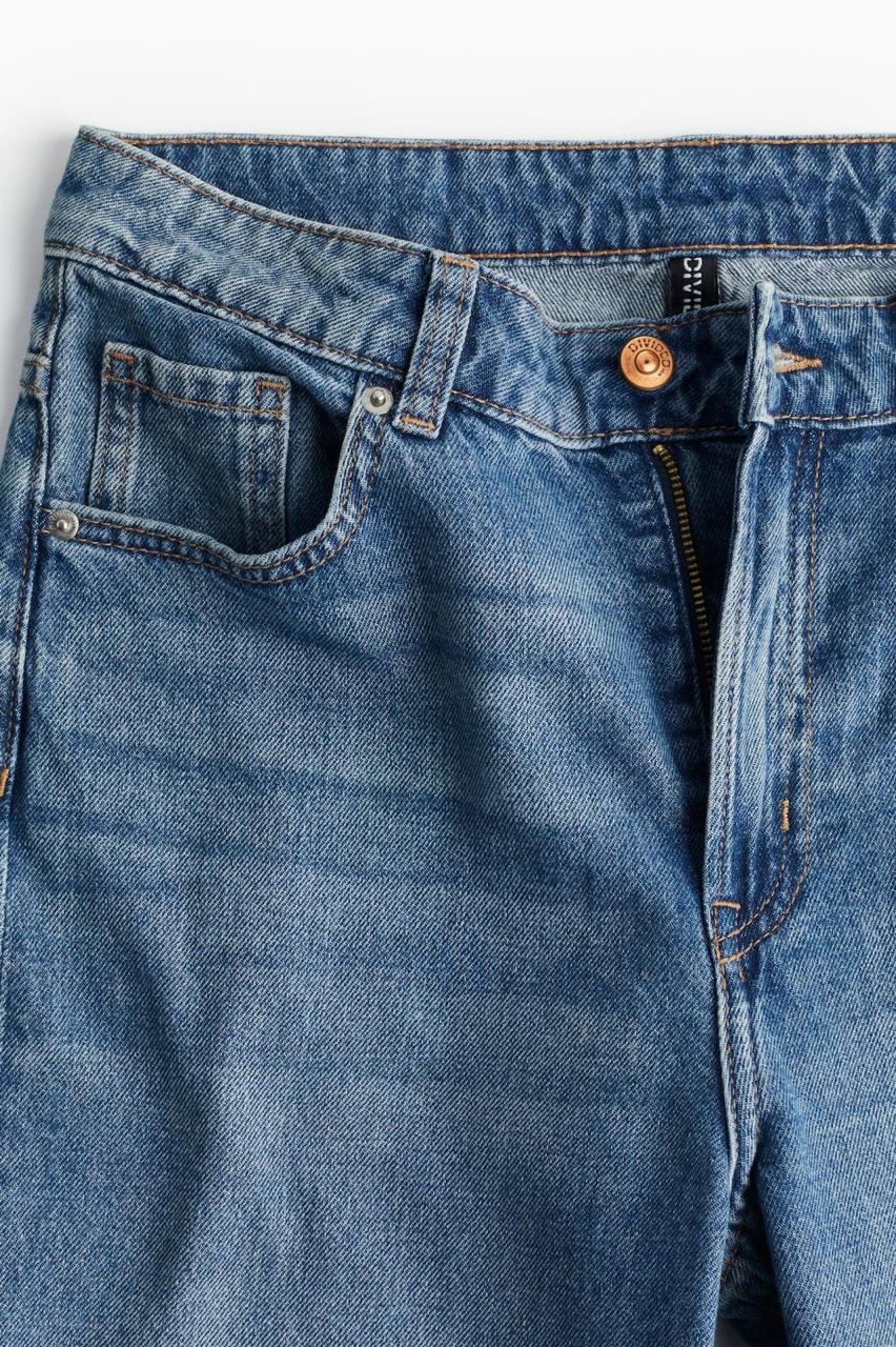 High Waist Straight Leg Jeans
