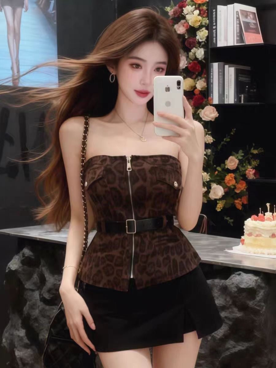 Leopard Tube Top