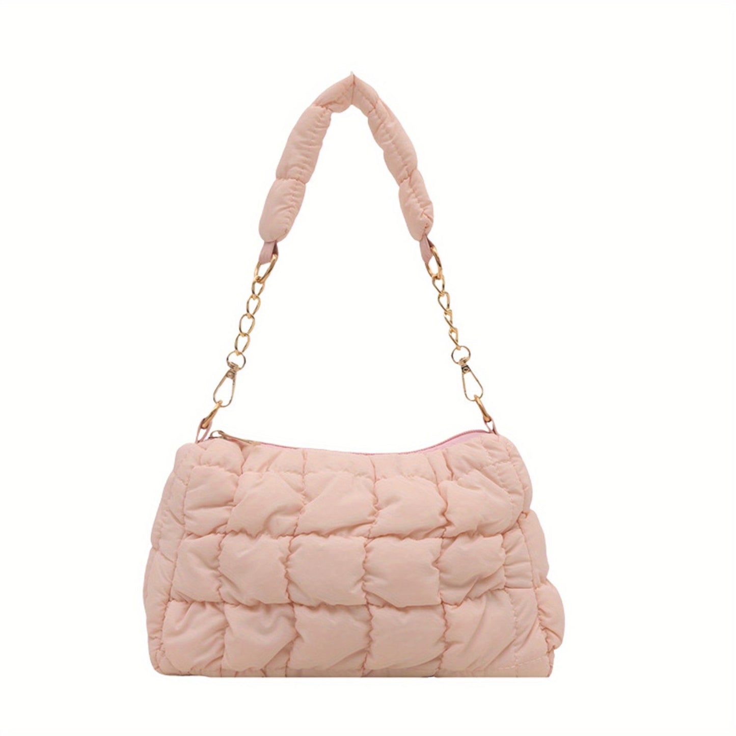 Baby Pink Puffer Bag