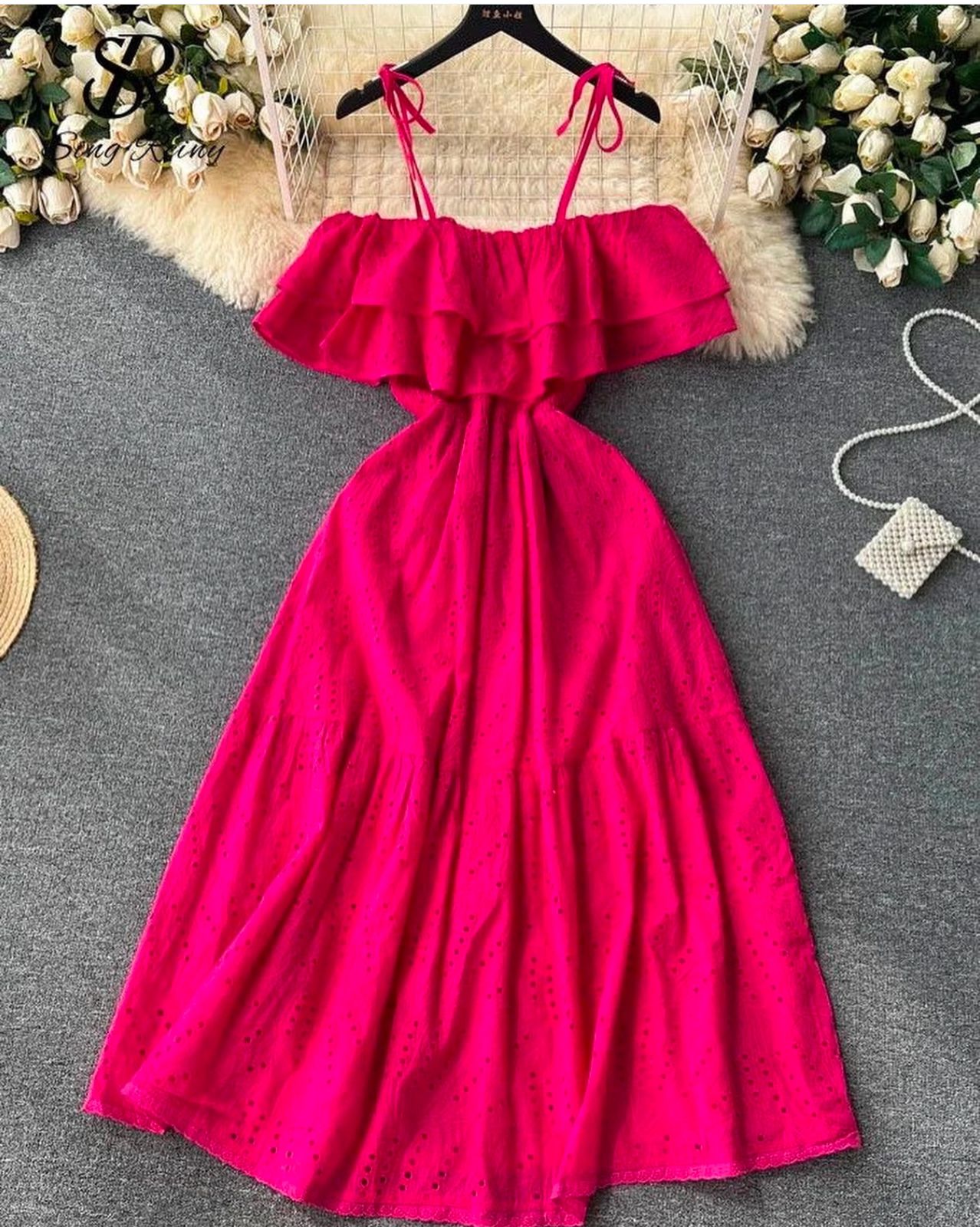 Off Shoulder Maxi Dress