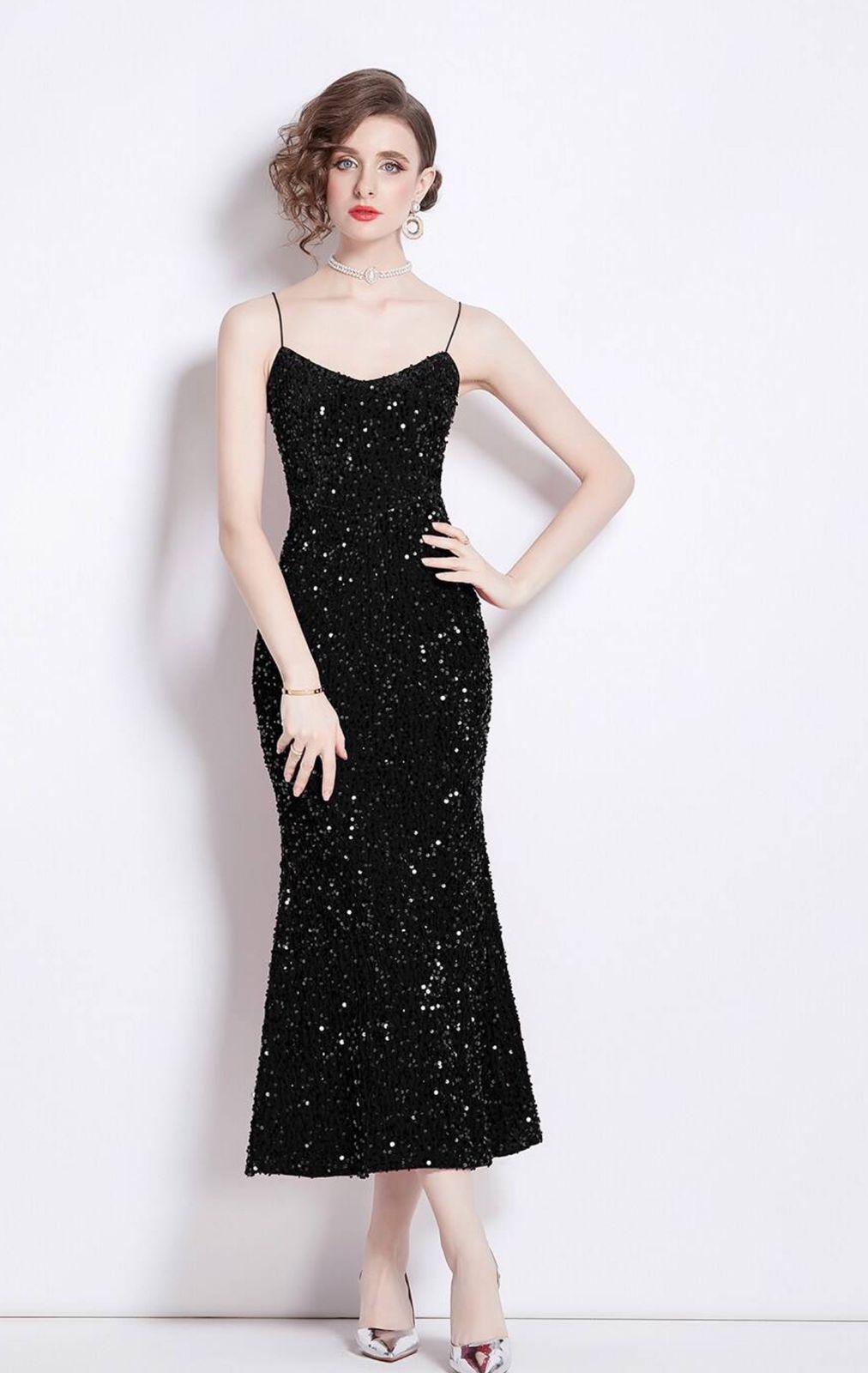 Black Sequence Dress