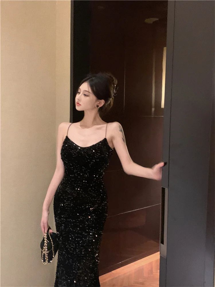Black Sequence Dress