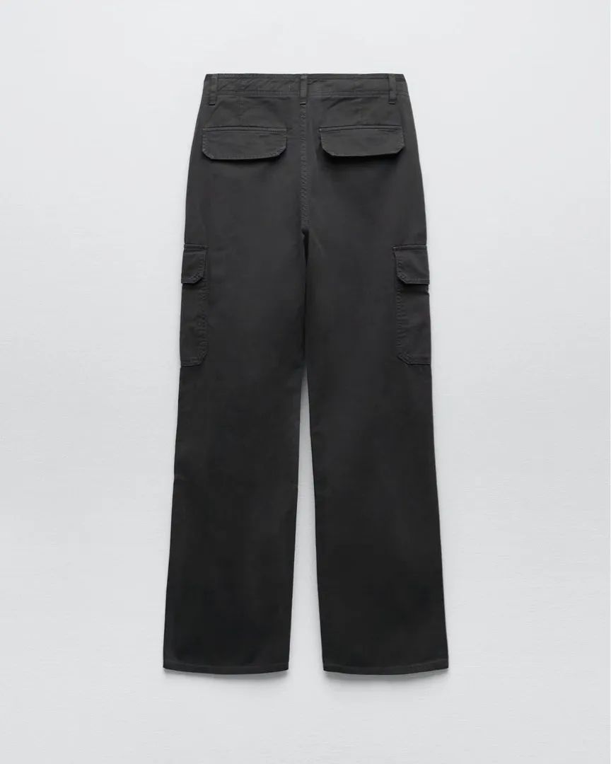 High Rise Black Cargo