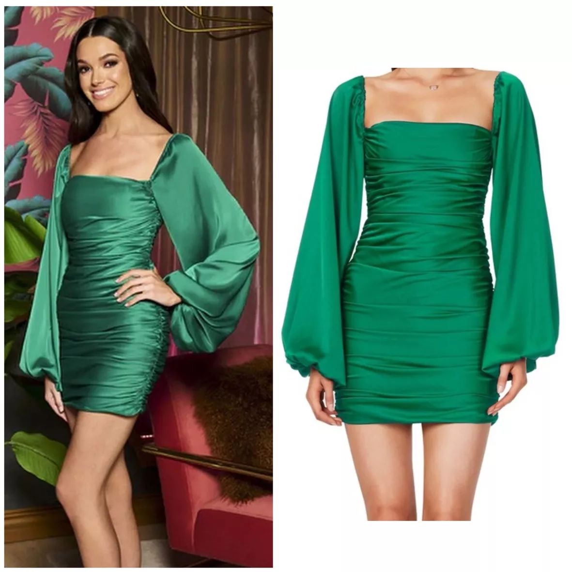 Puff Sleeve Bodycon Dress