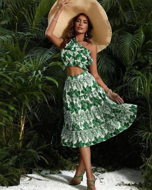 Off Shoulder Printed Co-ord Set