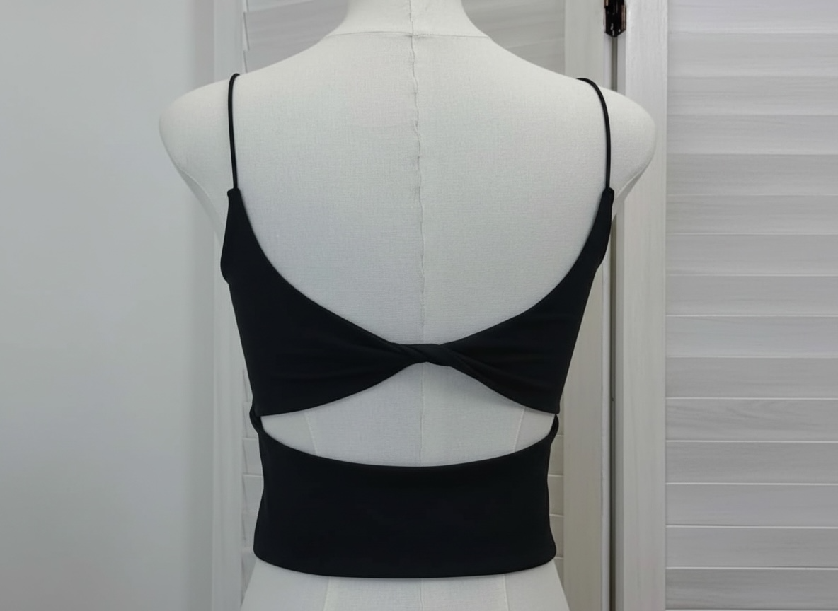 Paded Twist Back Cami Top
