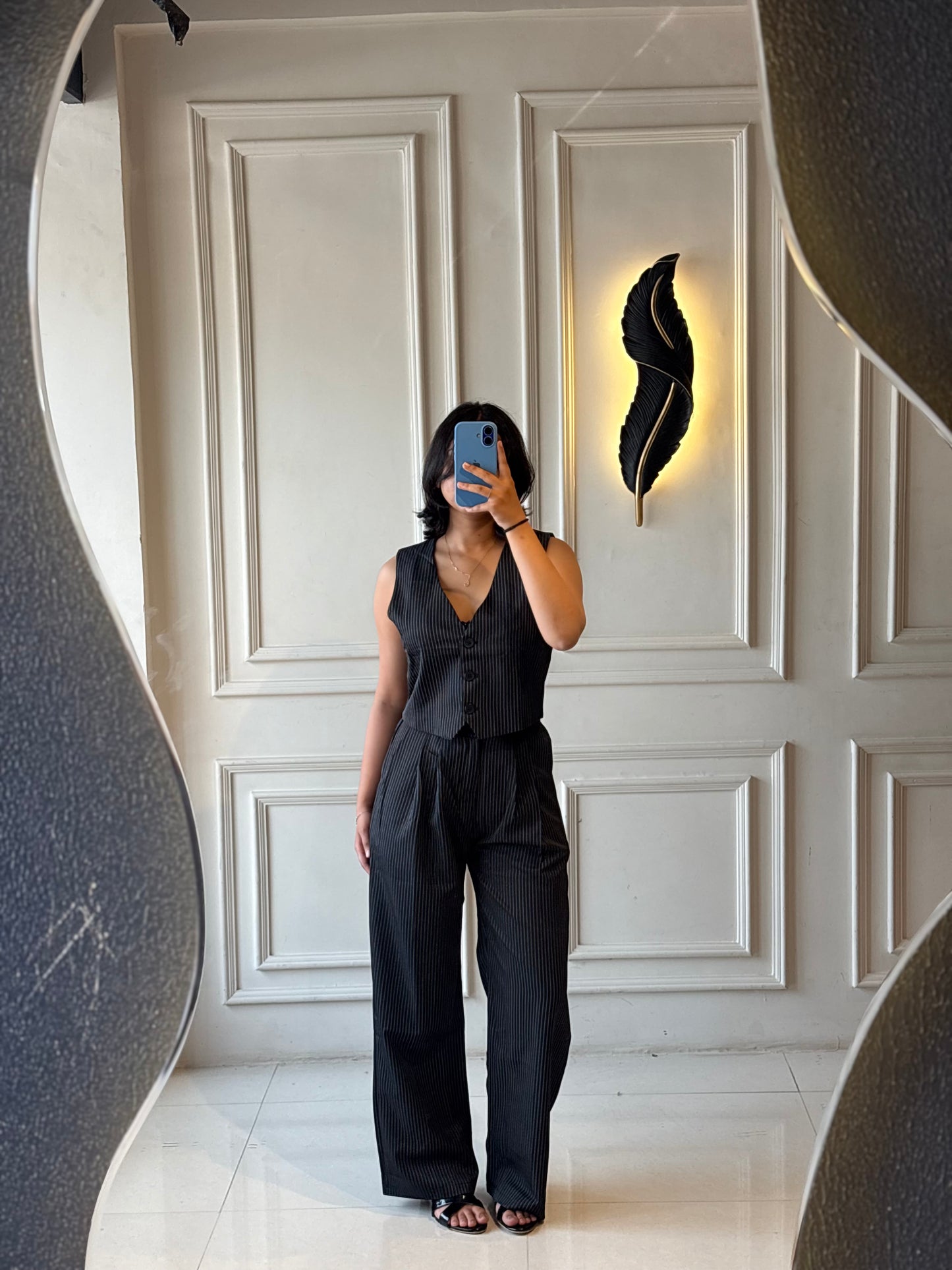 Pinstripe Vest Coord Set