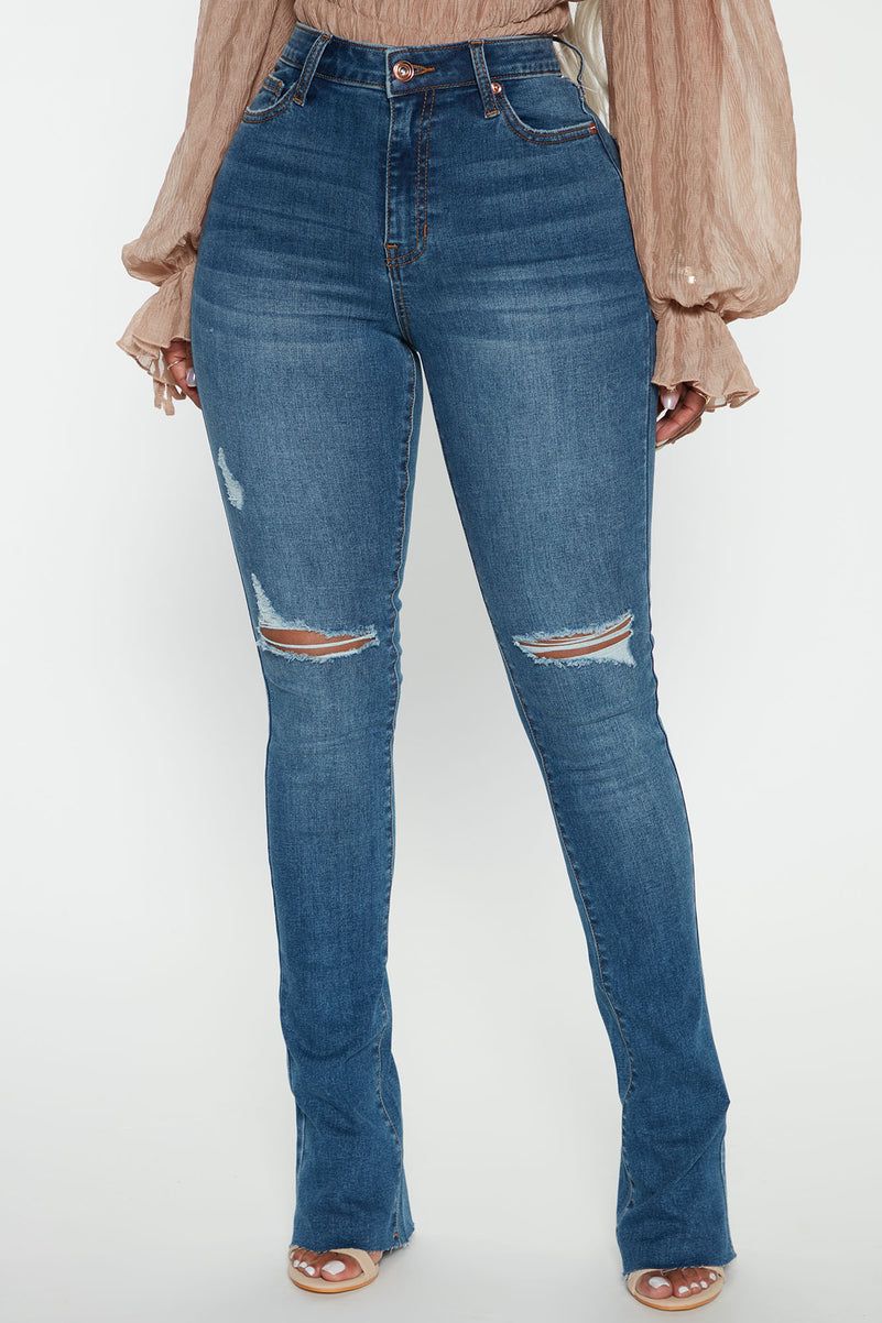 Blue Heavy Faded Skinny Fit Jeans