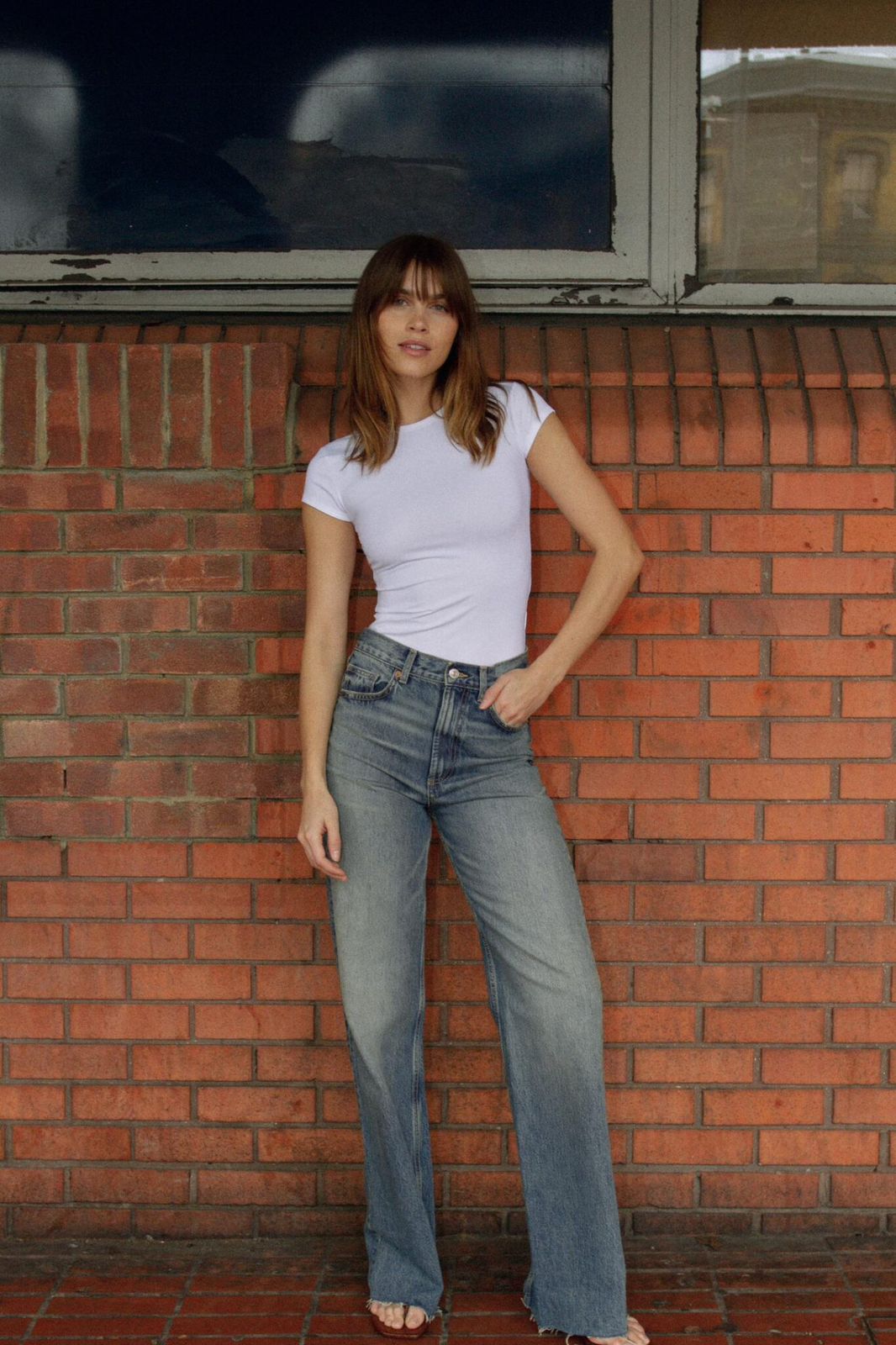 Branded Greenish Denim