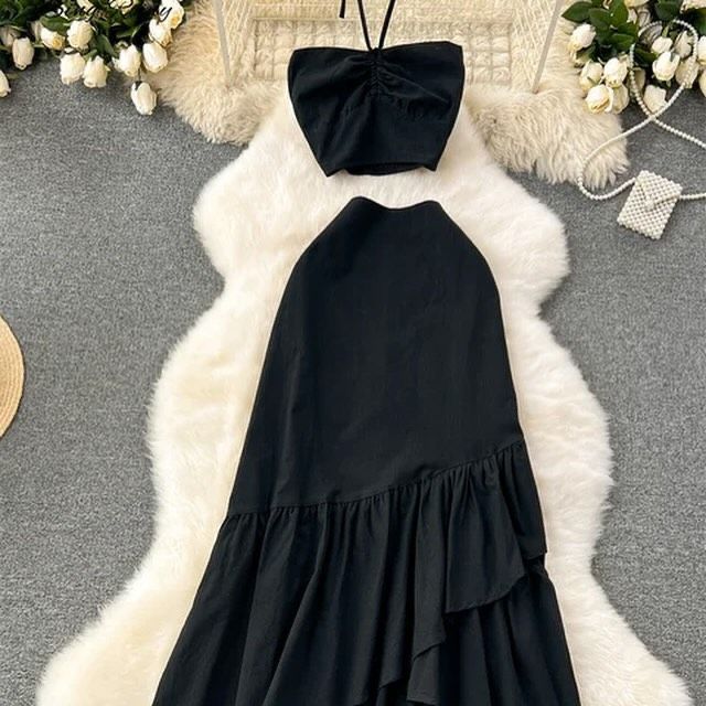 Tube Top With Ruffle Skirt