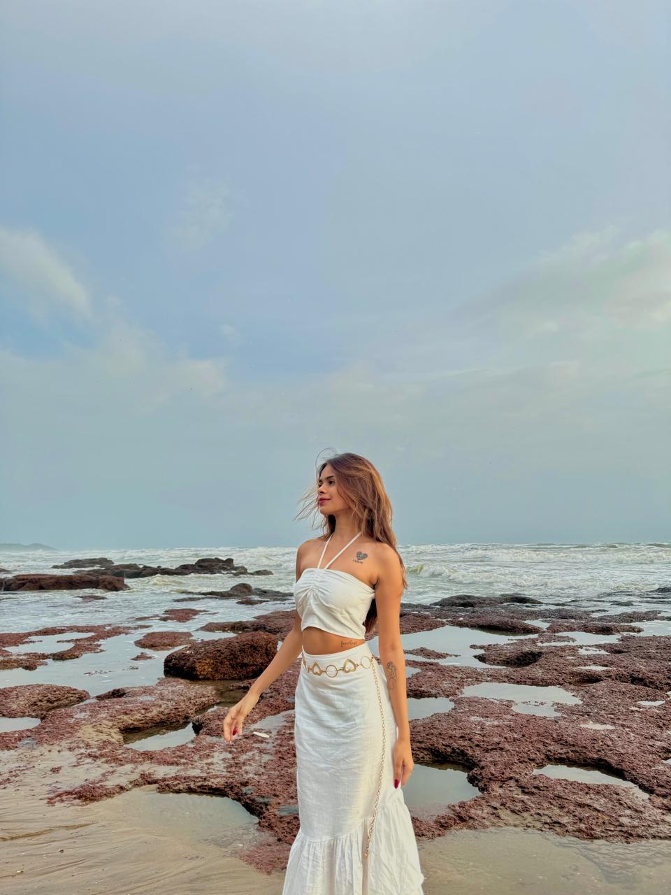 Tube Top With Ruffle Skirt