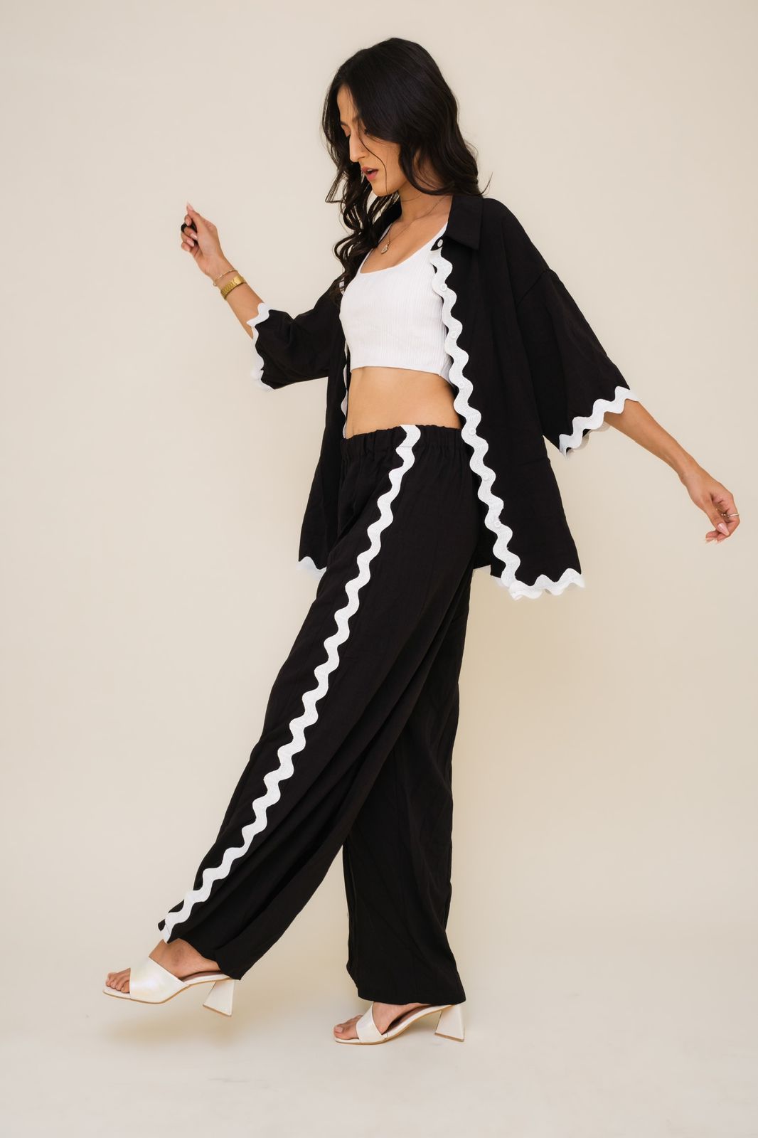 Black Viral Co-Ord Set