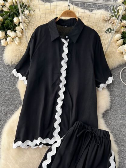 Black Viral Co-Ord Set