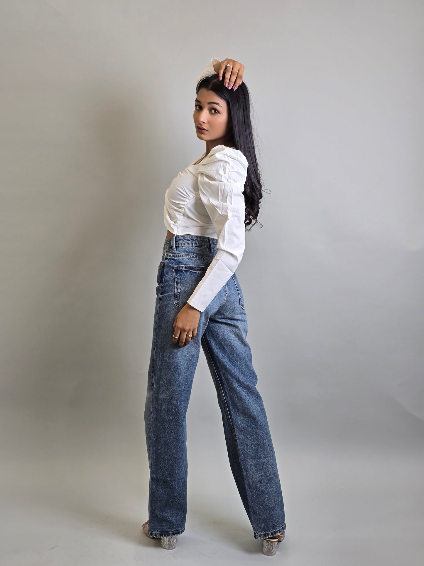 90's Basic Blue Straight Fit Jeans