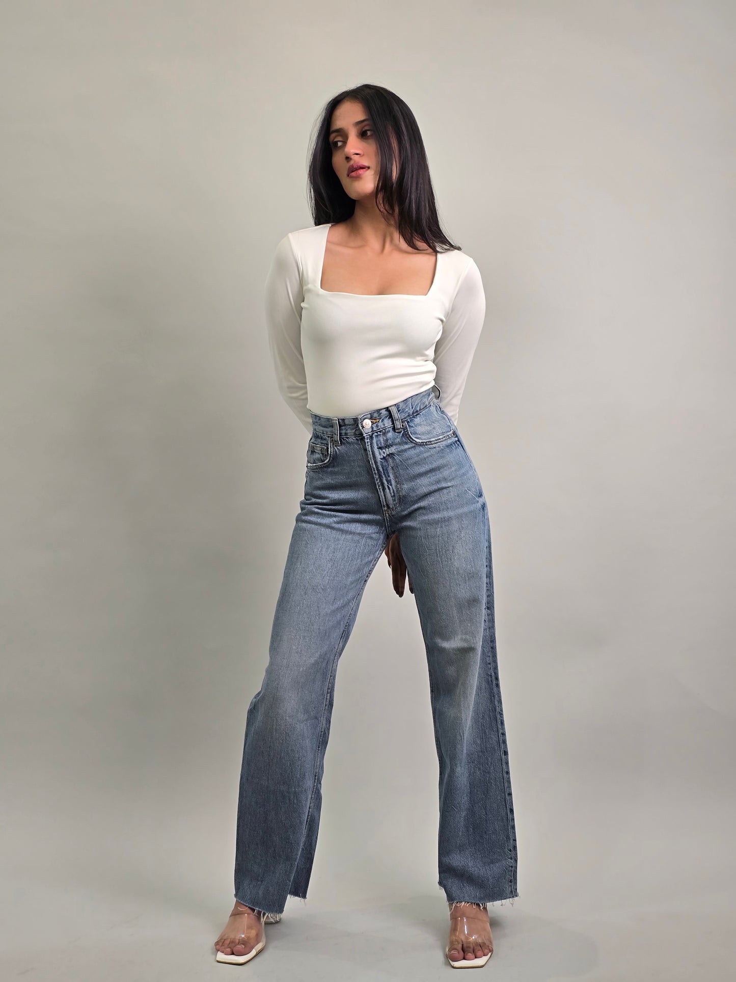 Blue Astral Wide Jeans
