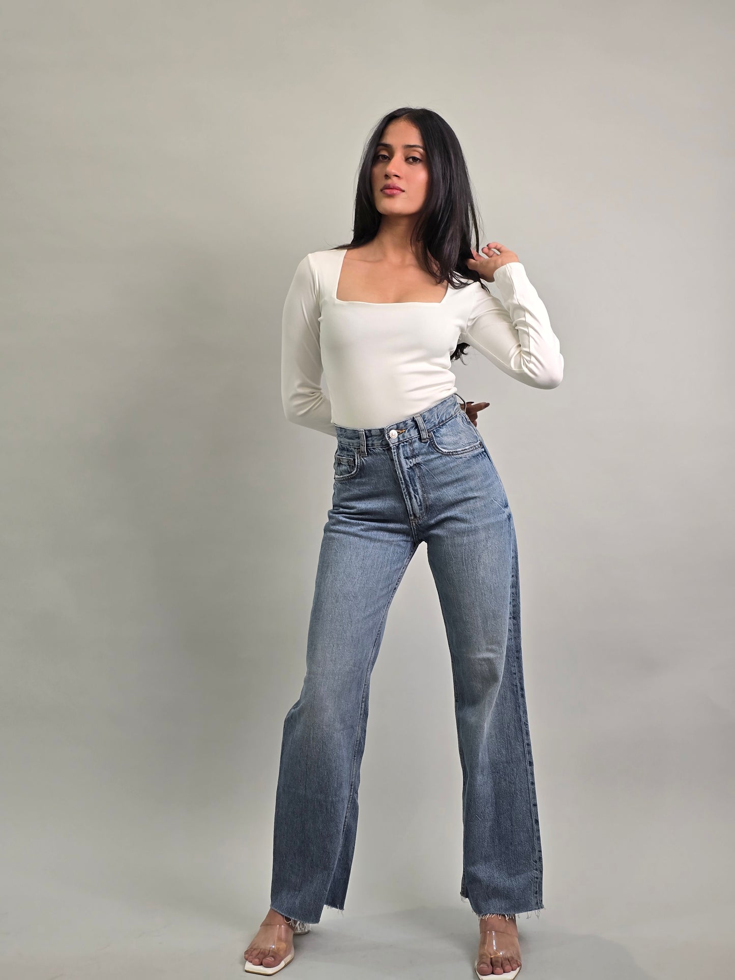 Blue Astral Wide Jeans