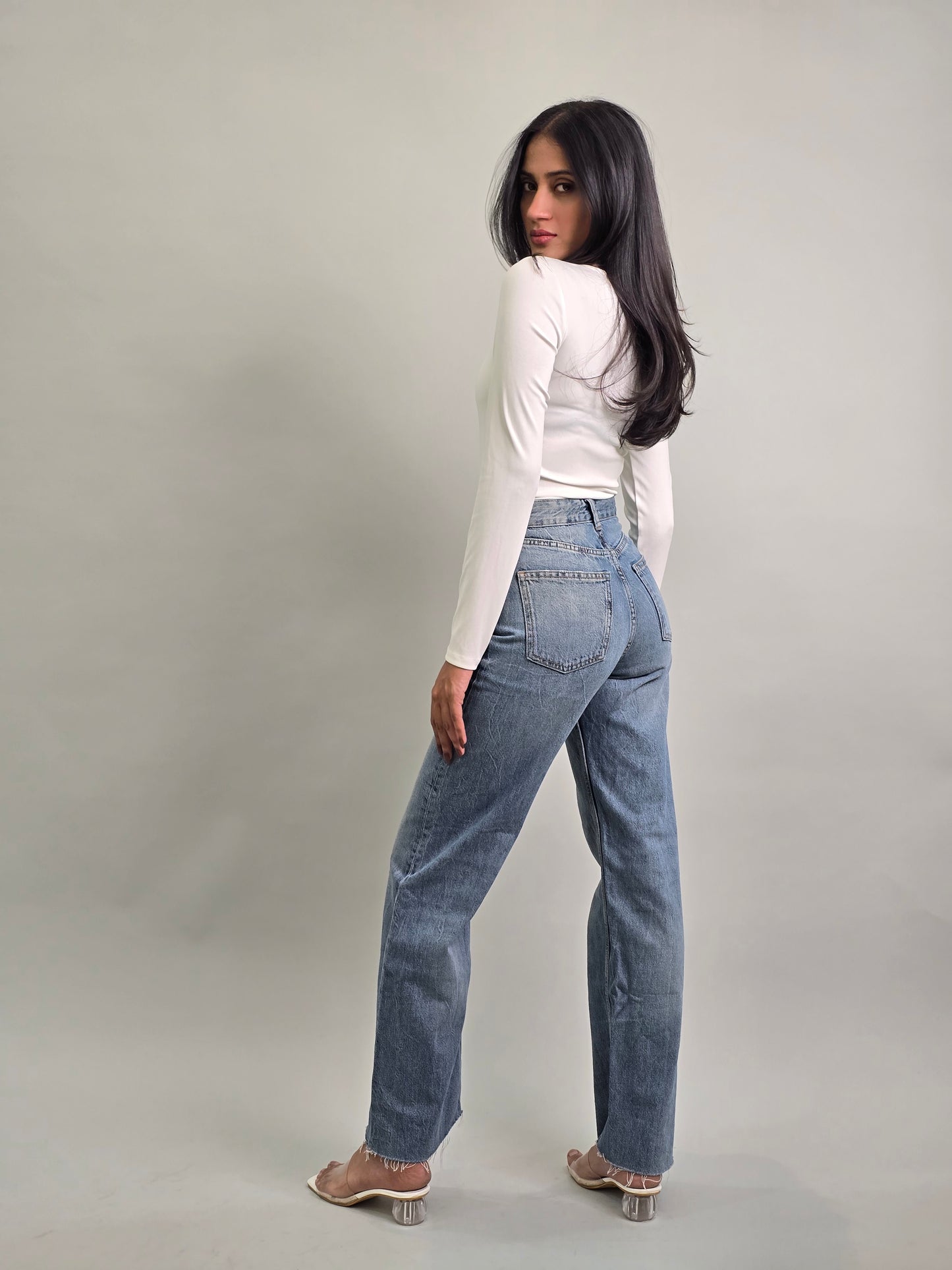 Blue Astral Wide Jeans