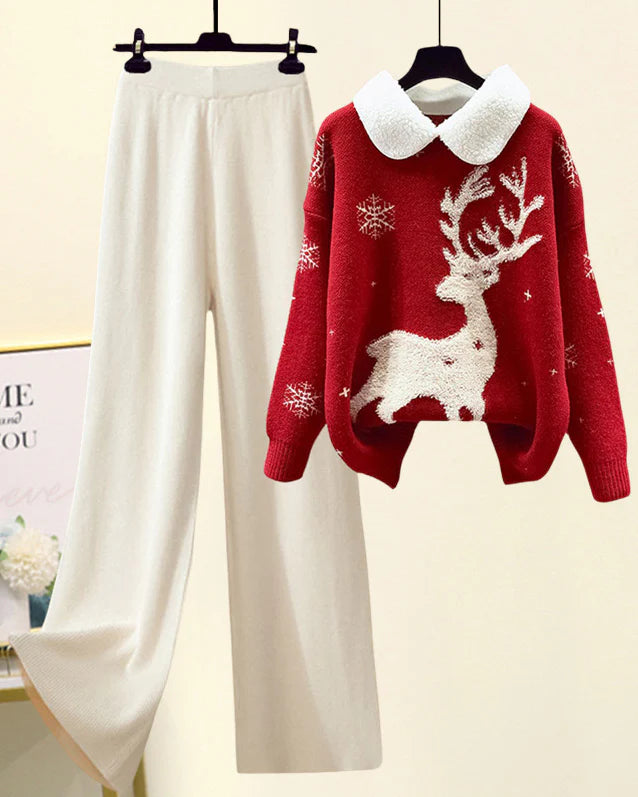 Reindeer Woolen Co Ord Set