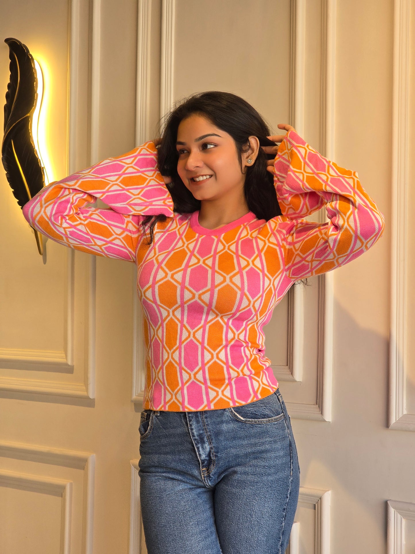 Long Sleeved Pink Top