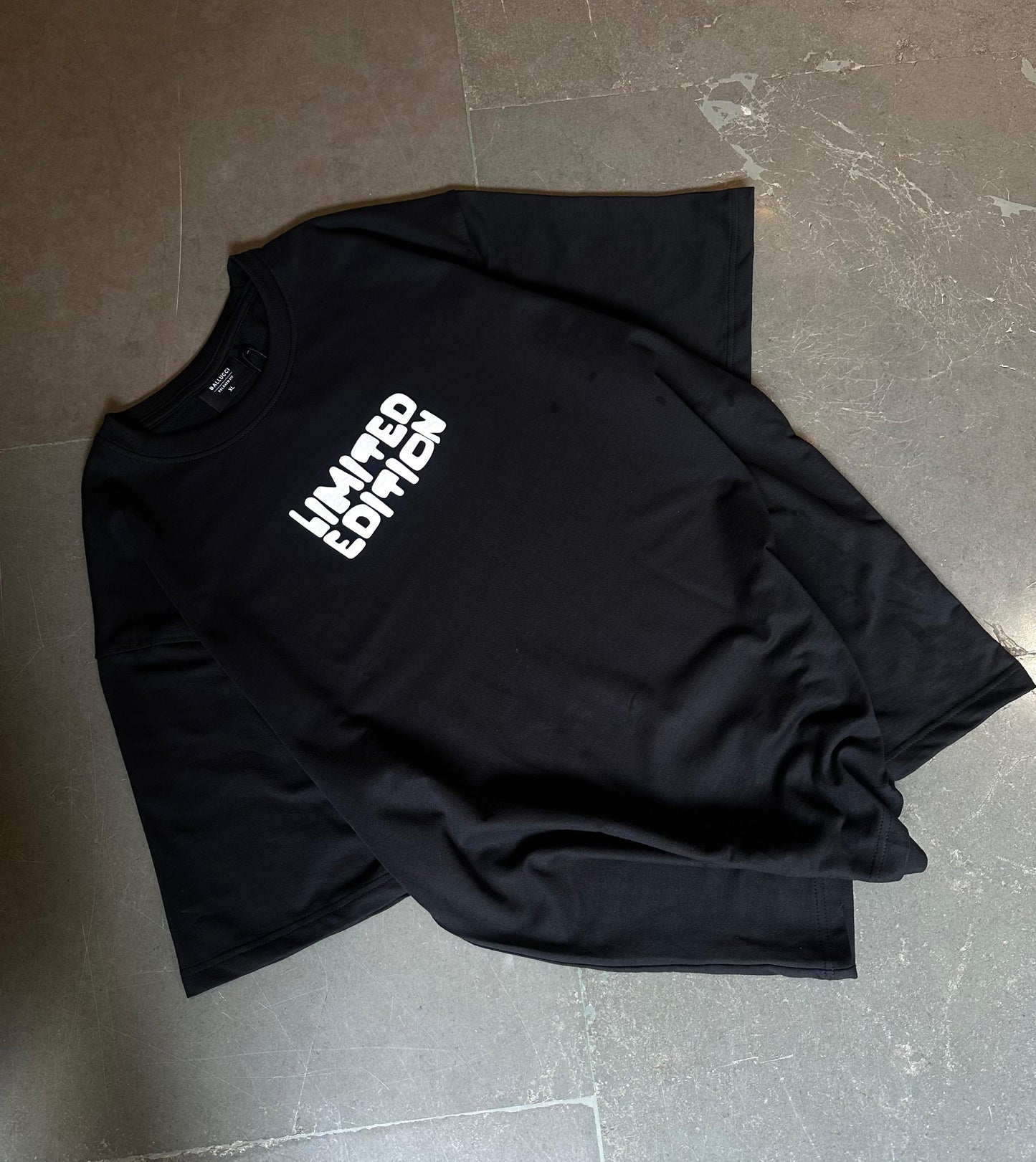 Elite Black Printed Tee