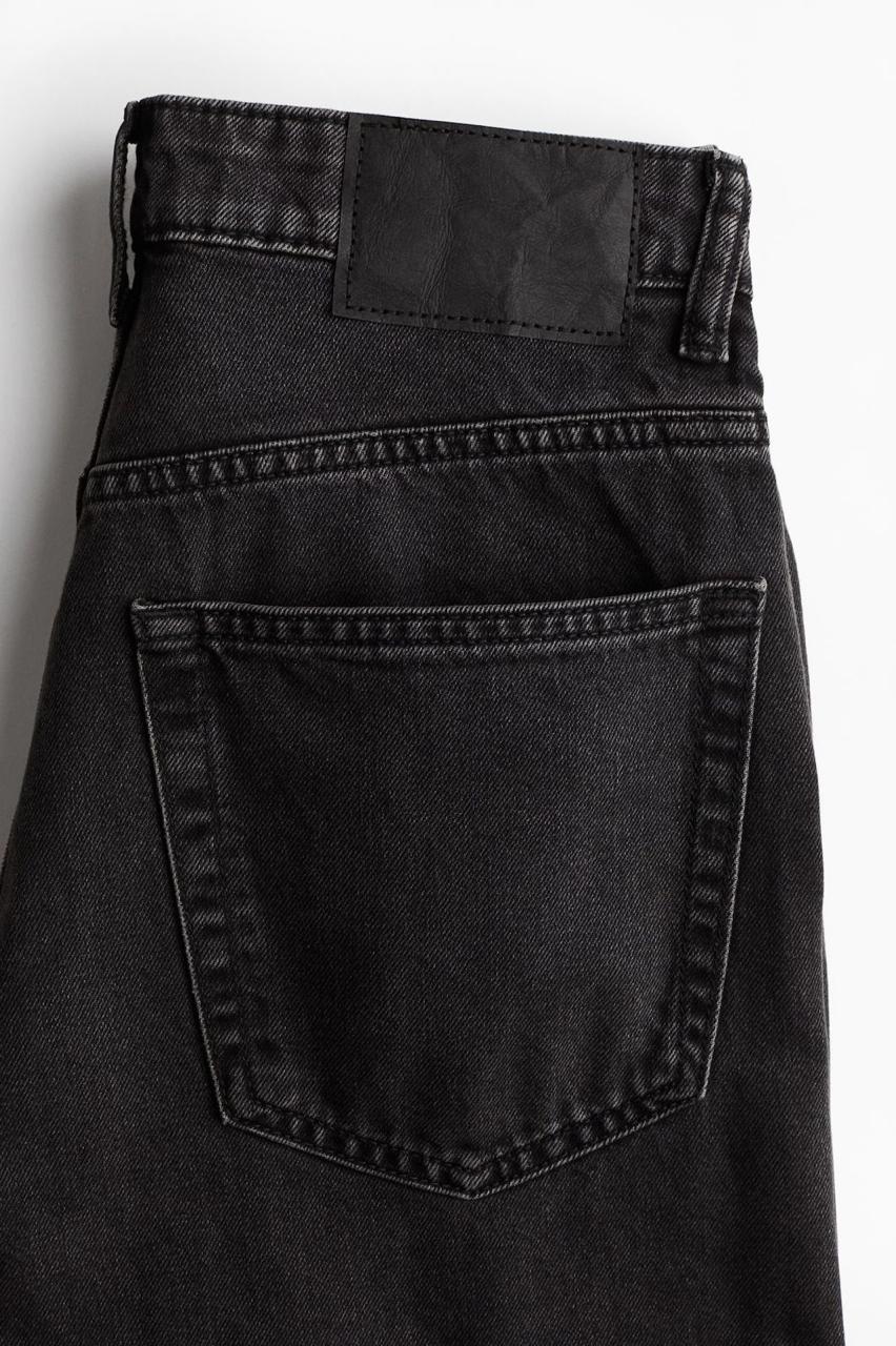 High waisted charcoal Denim