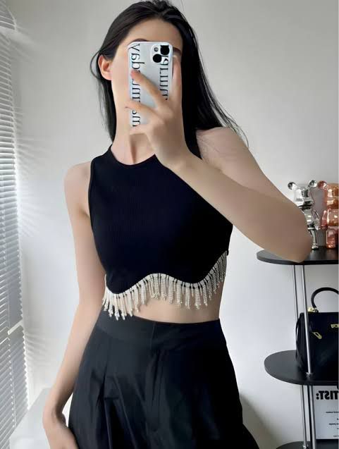 Rhinestone Tank Top