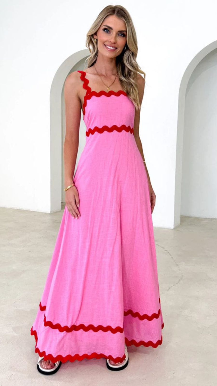 Smocking A-line Dress
