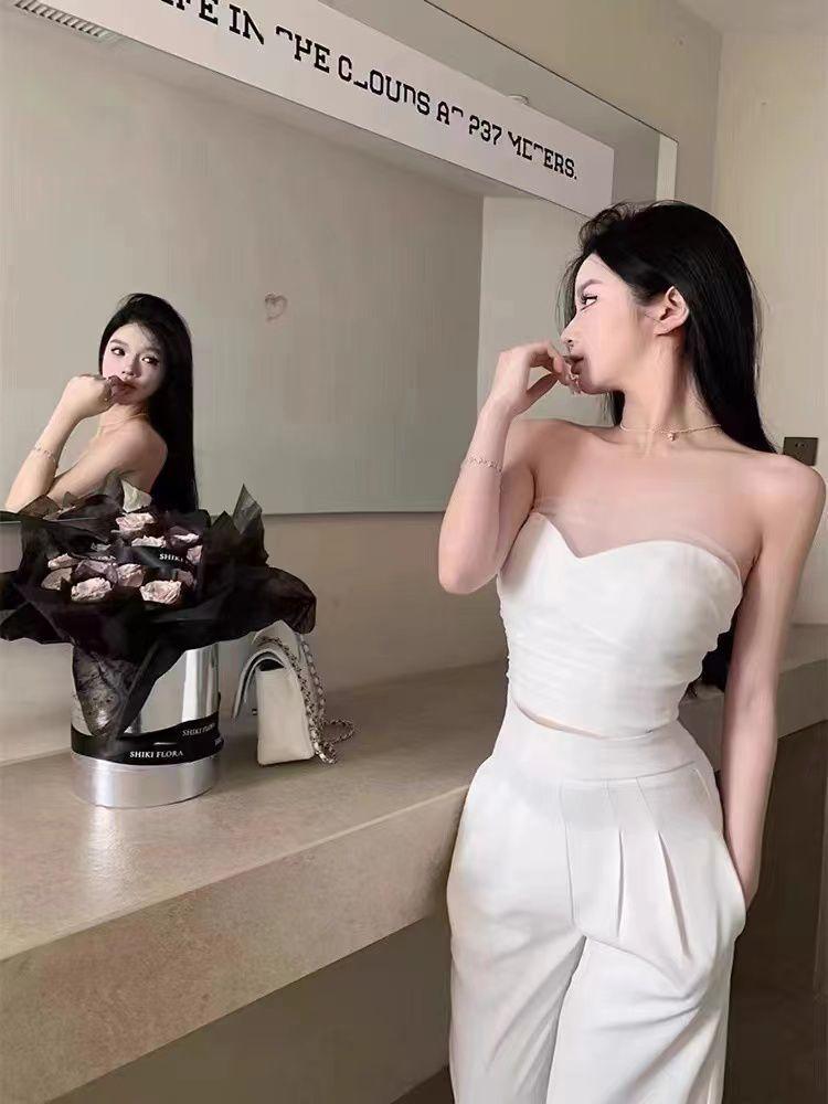 Tube Top Korean Co-ord Set