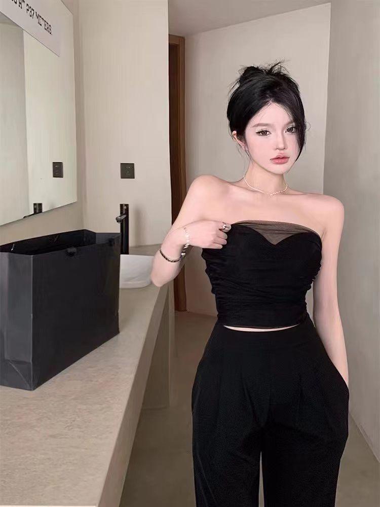 Tube Top Korean Co-ord Set