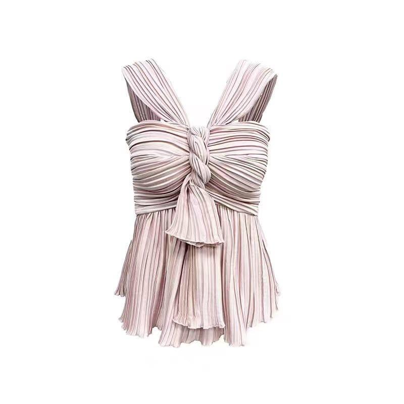 Tied Sleeveless Top