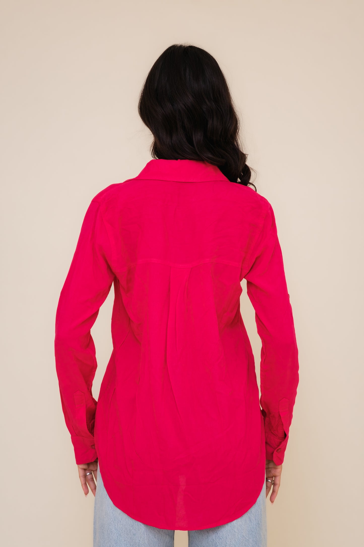 Pink Linen Shirt