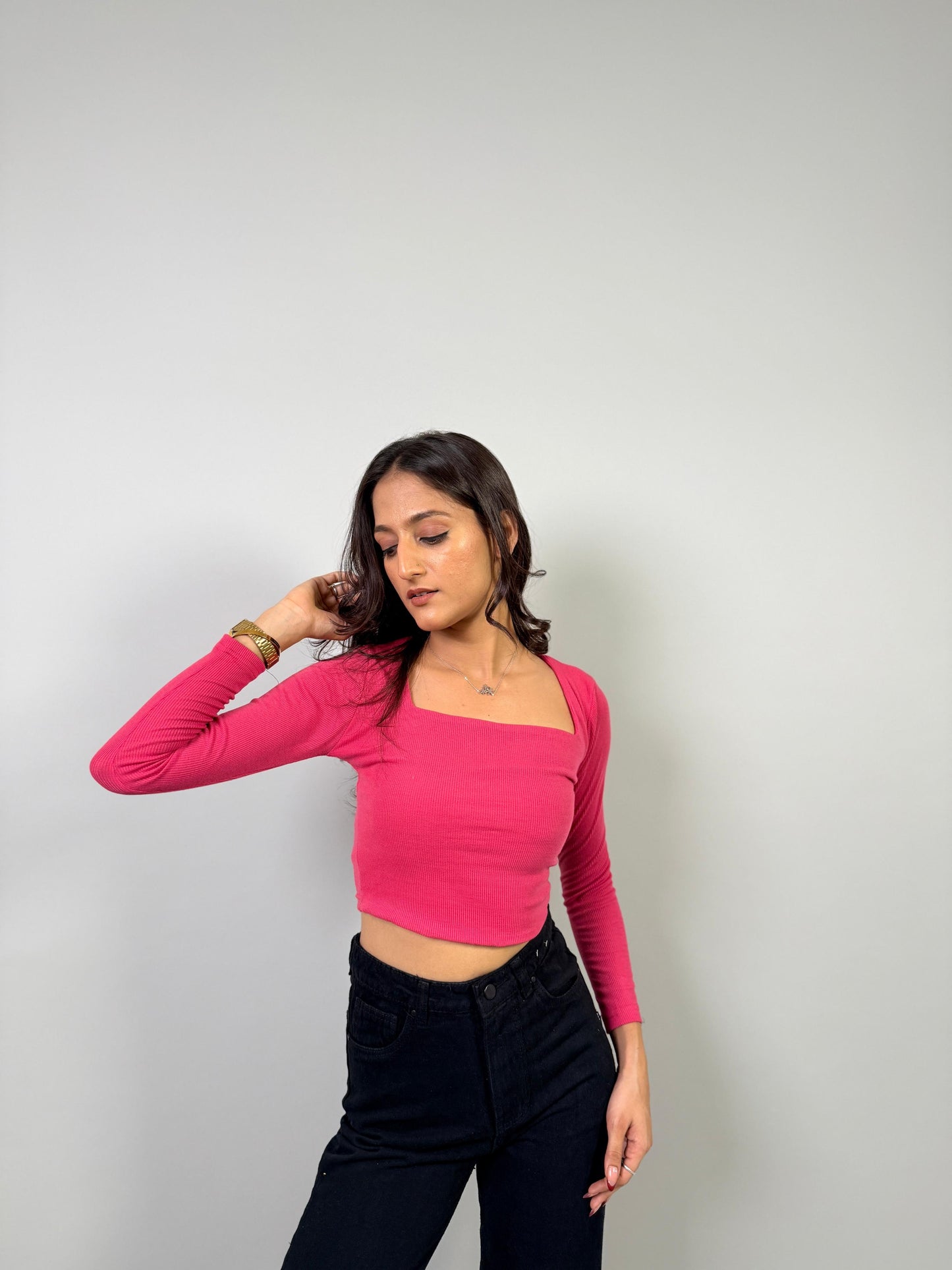Square Neck Crop Top