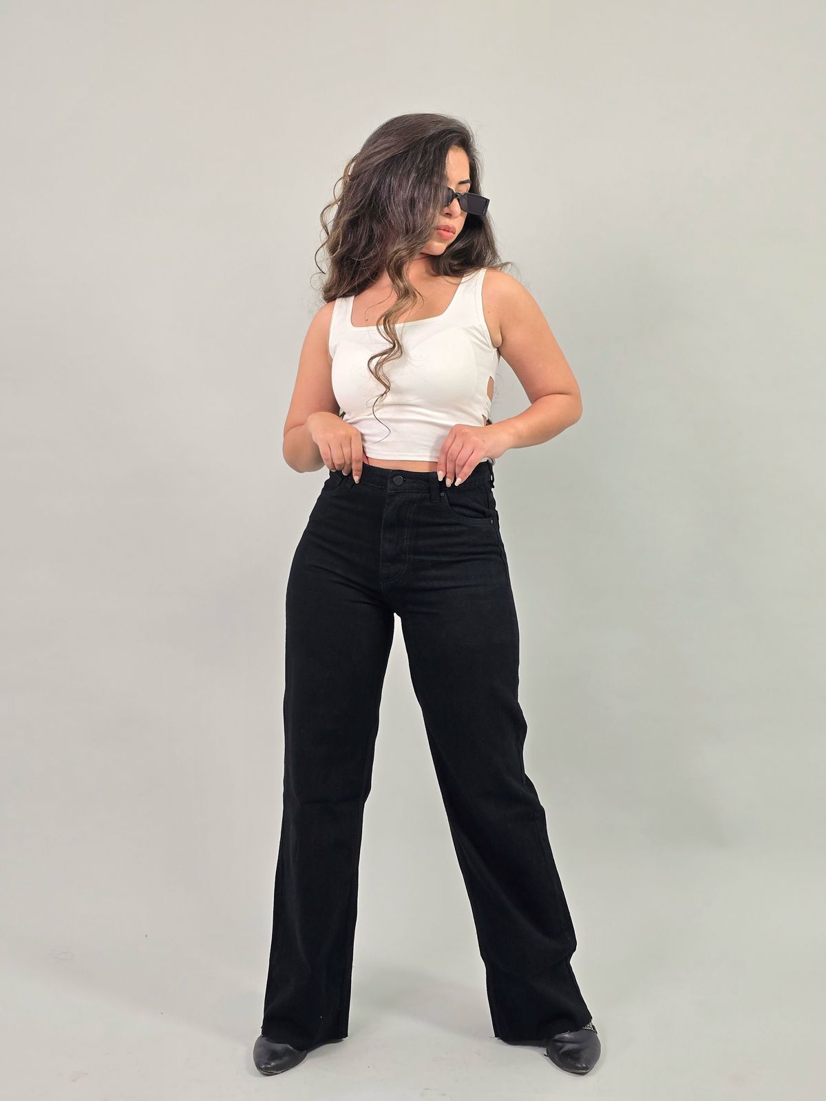 Black Wide Leg Jeans