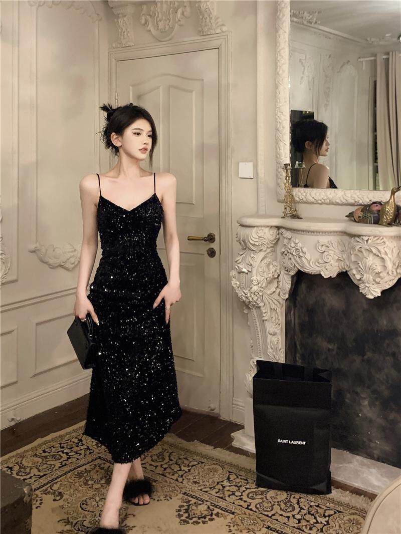 Black Sequence Dress