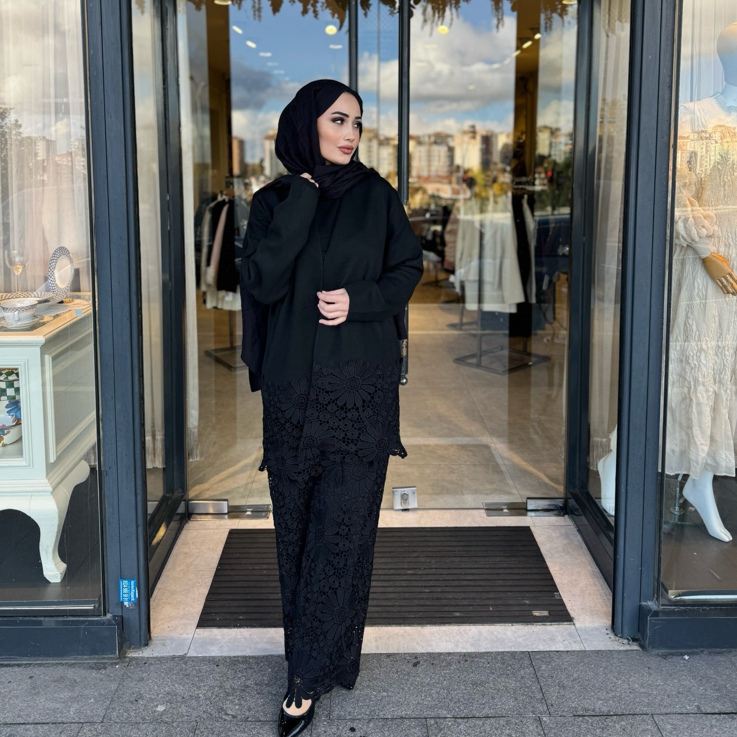 3pc crochia woolen coord set