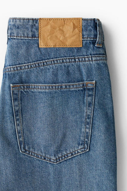 High Waist Straight Leg Jeans