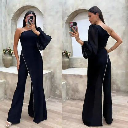 One Shoulder Jumpsuit