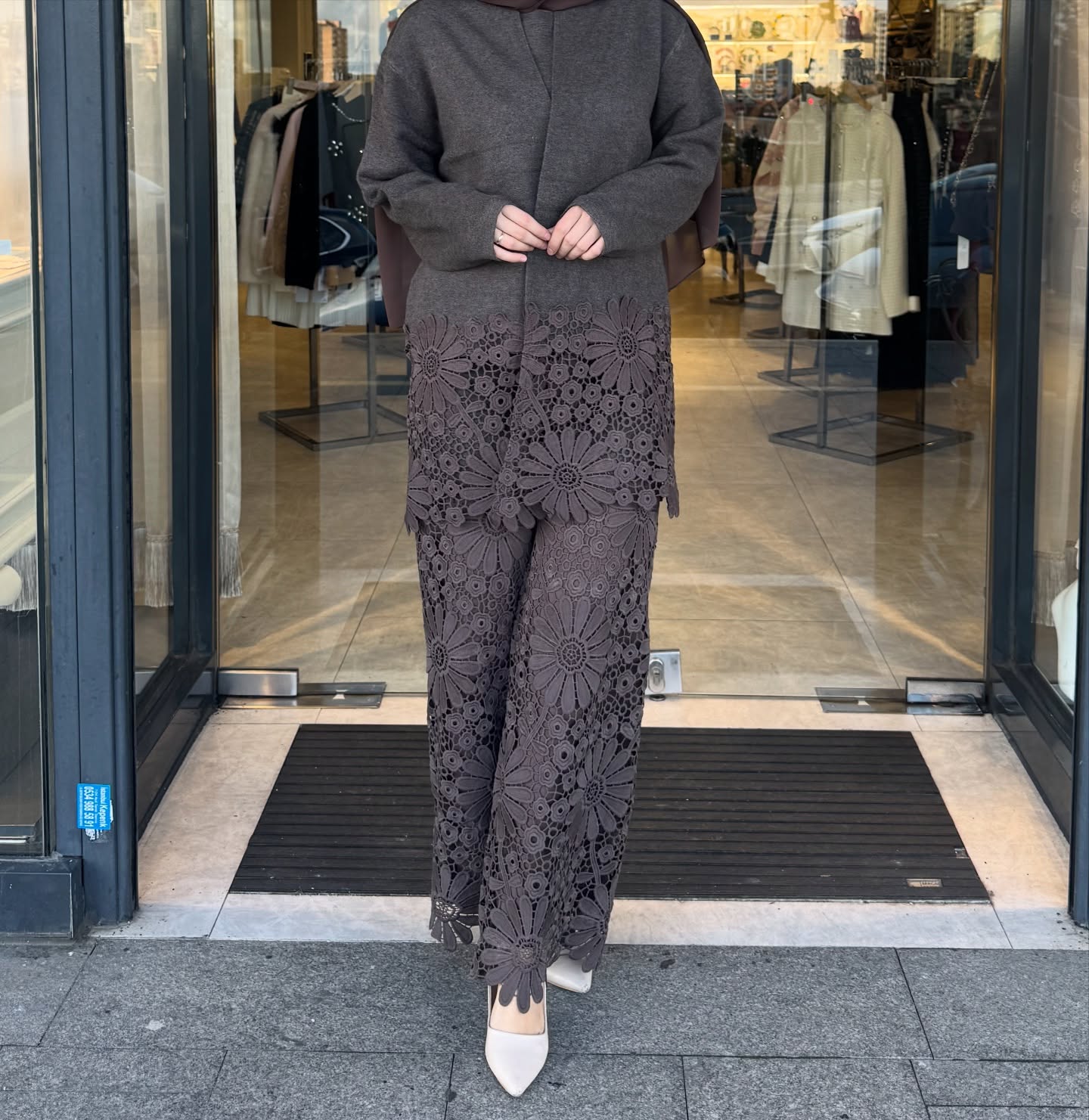 3pc crochia woolen coord set