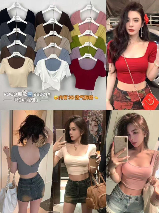 Padded top half sleeve