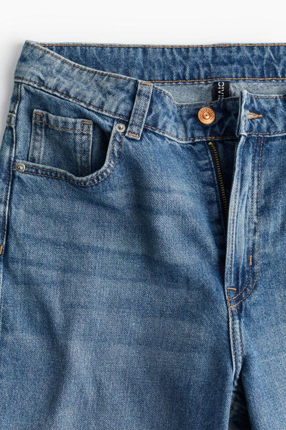 High Waist Straight Leg Jeans