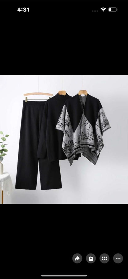 Three pc premium shrug coord set