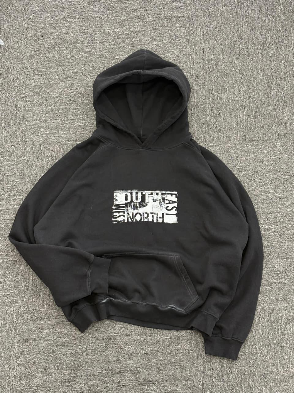 Acid wash unisex hoodie