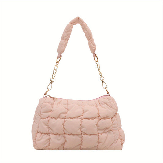 Baby Pink Puffer Bag