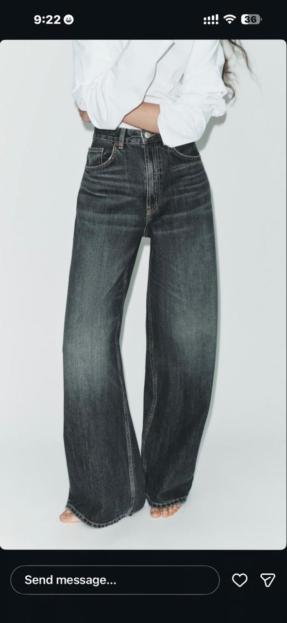 Vintage dark whisker wash denim