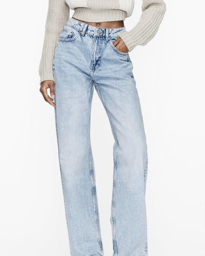 Blue Straight Fit Jeans