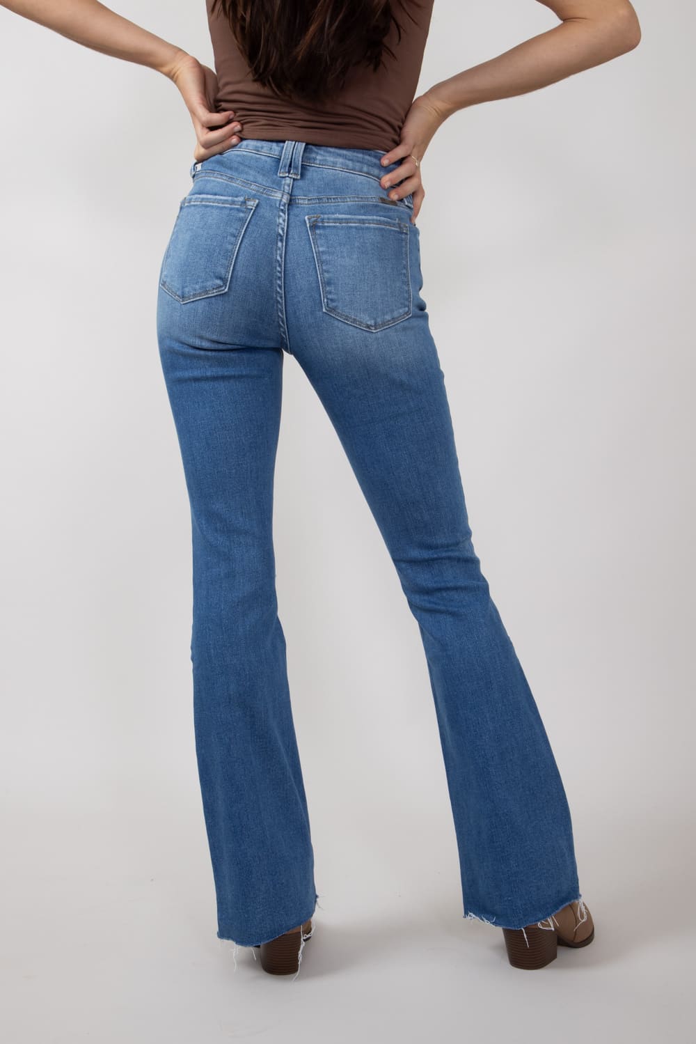 High Waisted Ripped Denim