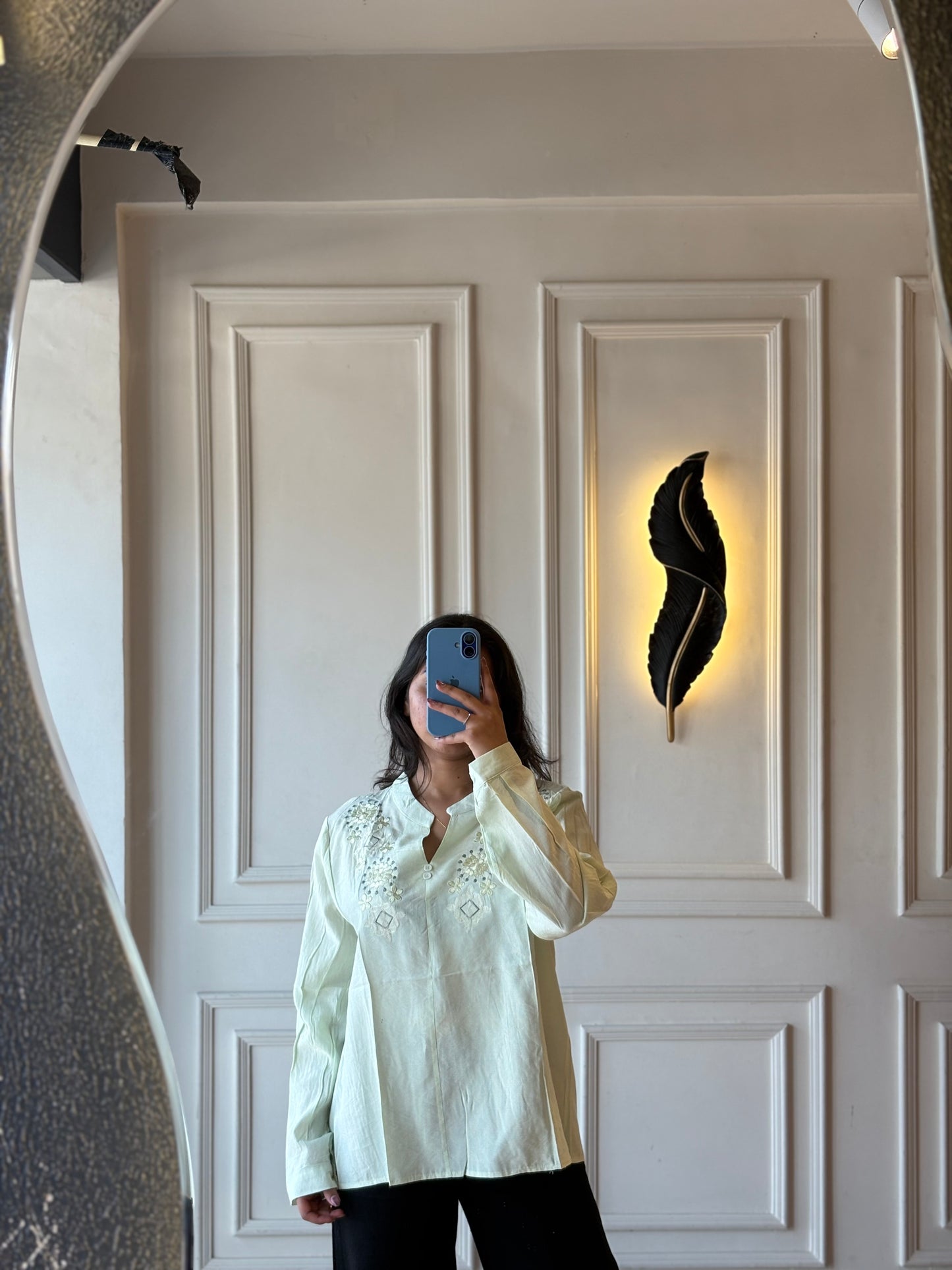 Short embroidery kurti