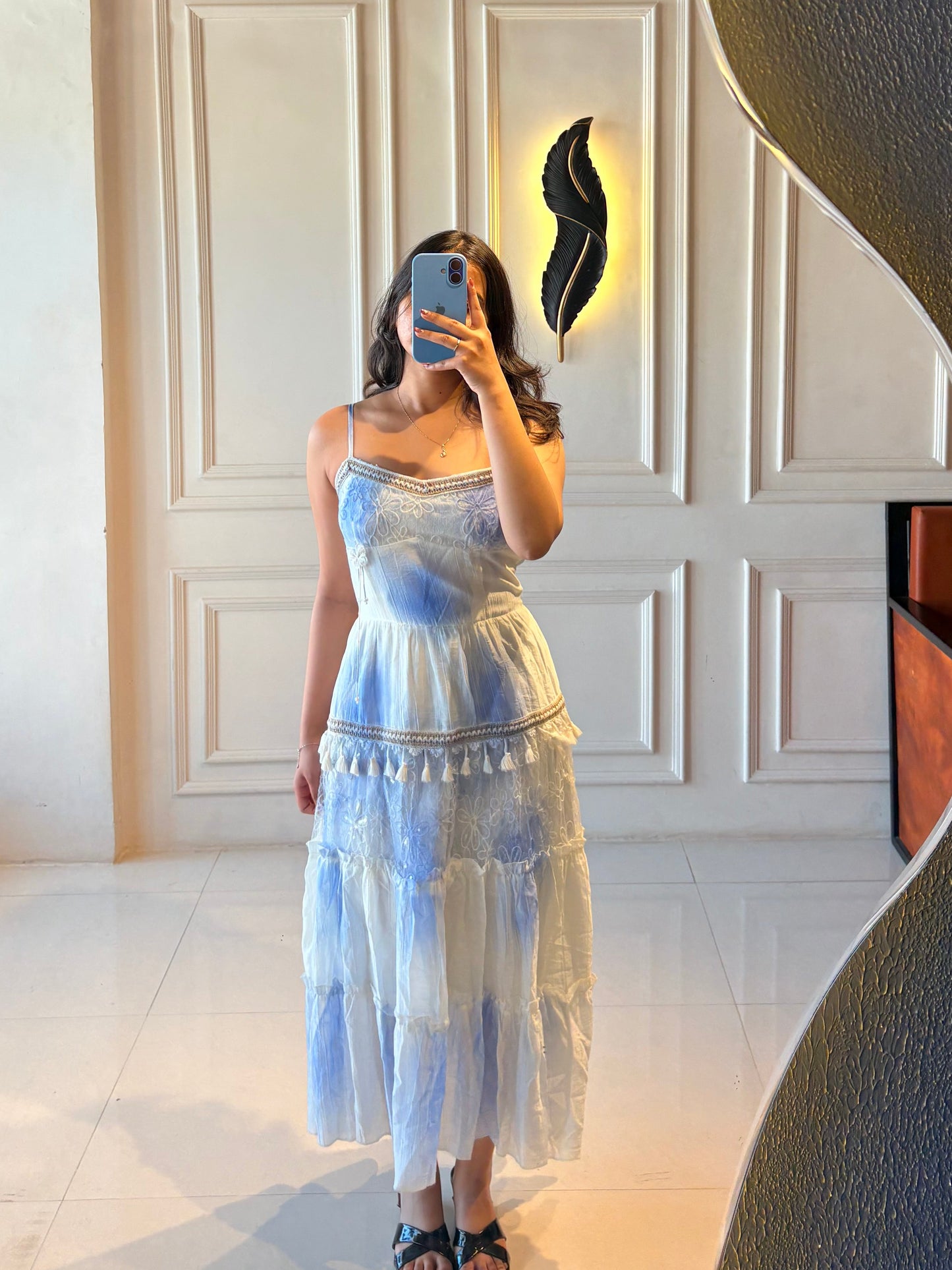 Blue&White Ombré Dress