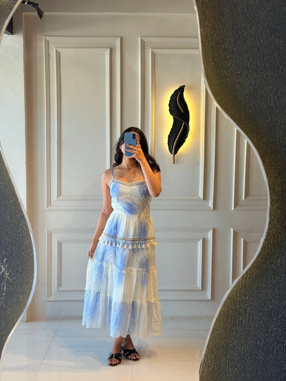 Blue&White Ombré Dress