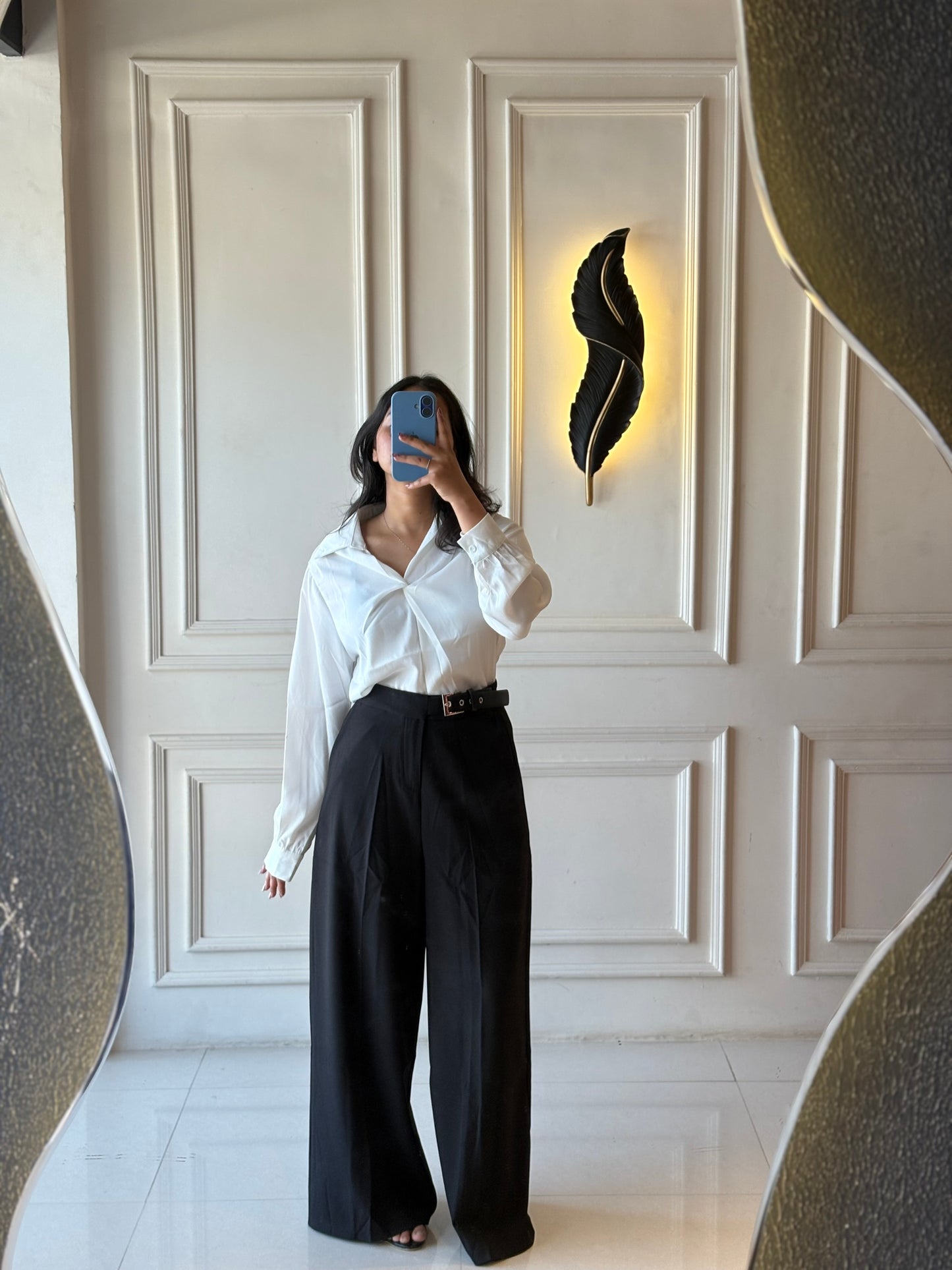 Belted Tailored Trouser